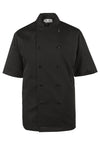 Spirito - Black Chef Jacket S/S Black - L - CI22139SS