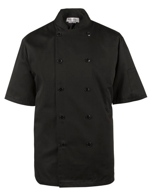 Spirito - Mesh Chef Jacket W/ Vent S/S 2XL-3XL - Black - BG21820