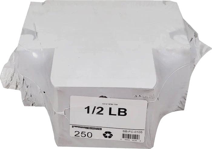 EB - White Cake Boxes - ½ lb - 5½x2.5x1.75