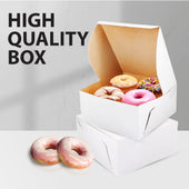 EB - White Cake Boxes - 10x7x3½