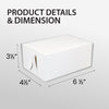 EB - White Cake Boxes - 6 ½x4½x3½