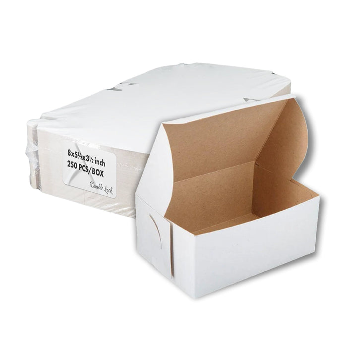 EB - White Cake Boxes - 8x5½x3½