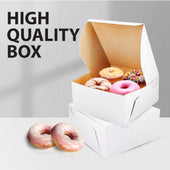 EB - White Cake Boxes - 8x8x3½
