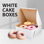 EB - White Cake Boxes - 9x9x4