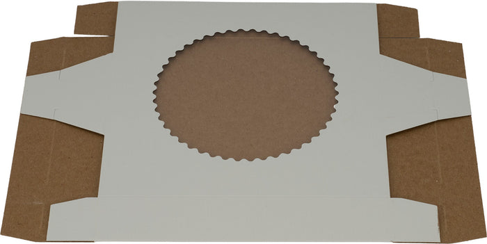 E.B. Box Pie Boxes 8”x8”x1.5” (Window Glued)