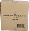 Double Sided Open/Bagel - Greaseproof Bags White - 8.8x9.8