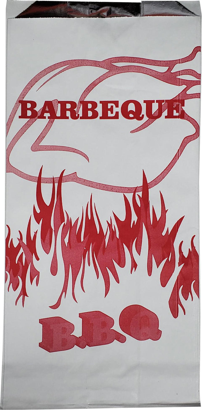 Eco-Craze - BBQ Print Foil - Lined - Paper Bag - 5.25