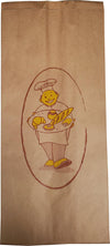 Atlas - CP Bread Bag 7x4x16 Kraft Printed Paper Medium