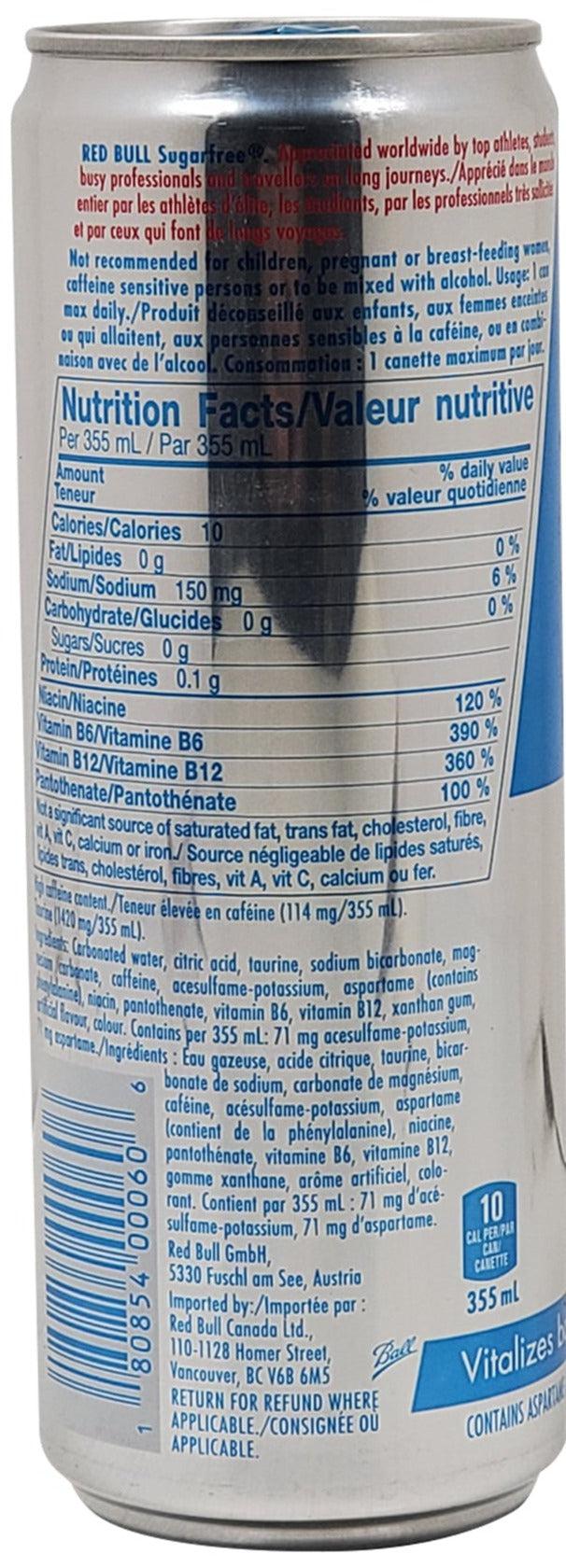 Red Bull - Sugar Free - Cans