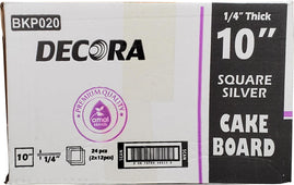 CLR - Decora - Cake Board - Square - 10x10x1/4
