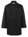 Chef Coat - Black - XXL - w/Solid Buttons - 4235