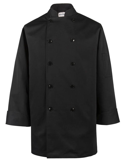 Chef Coat - Black - XXL - w/Solid Buttons - 4235