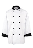 Spirito - Chef Jacket White w/ Black Trim - L - CI12139