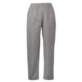Spirito - Mini Check Chef Pants B/W - L - CI21901