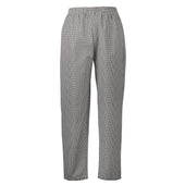 Spirito - Mini Check Chef Pants B/W - L - CI21901