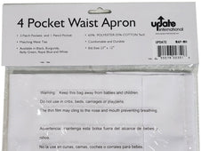 4 Pocket Waist Apron White