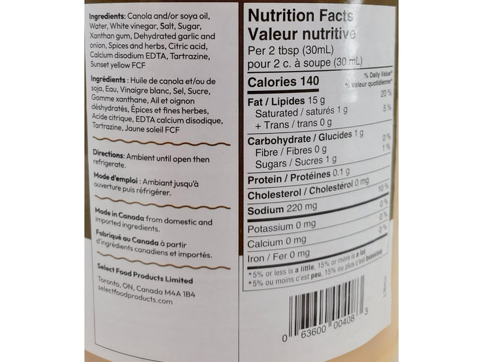 Select - Italian Dressing - Non Separating