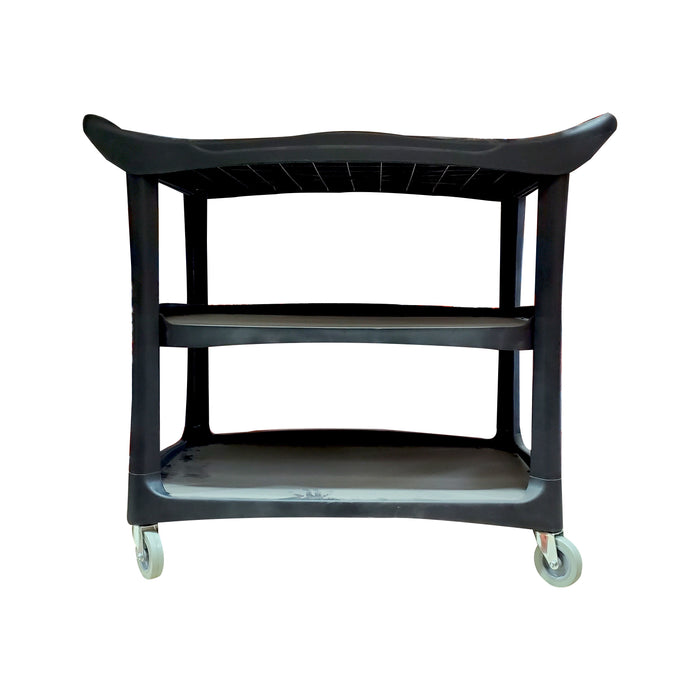 Spartano - Large, 3 Shelf Service Trolley, Black/Grey - 4895