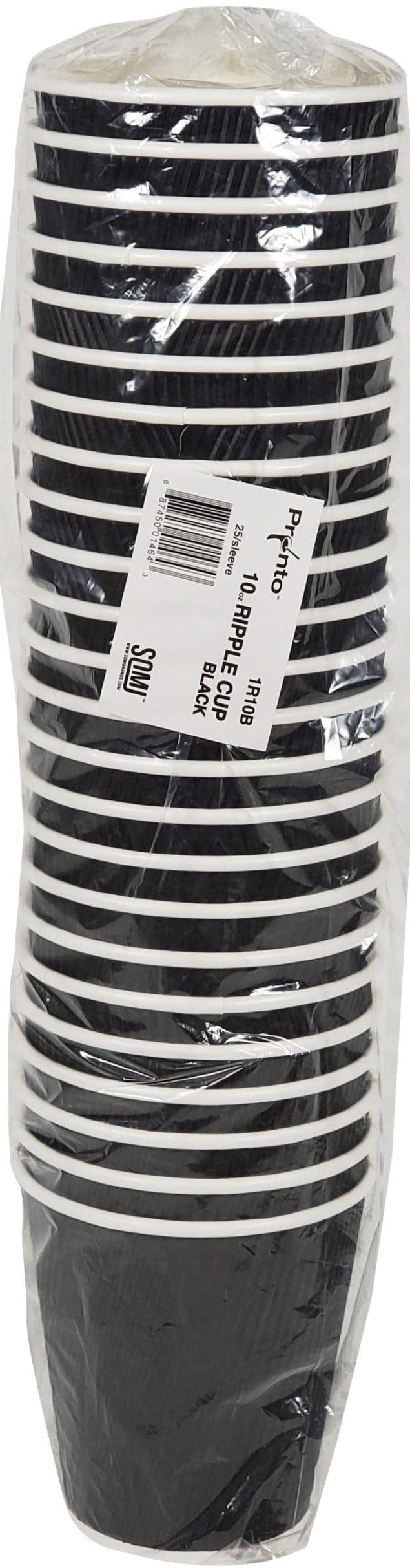 Morning Dew - 16oz Squat Hot Paper Cup - Ripple - Kraft - RC-H16SK