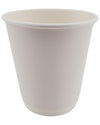 Morning Dew - 8 oz Tall Hot Paper Cup - Double Wall - White - D-H8TW