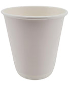 Morning Dew - 8 oz Tall Hot Paper Cup - Double Wall - White - D-H8TW
