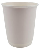Morning Dew - 8 oz Tall Hot Paper Cup - Double Wall - White - D-H8TW
