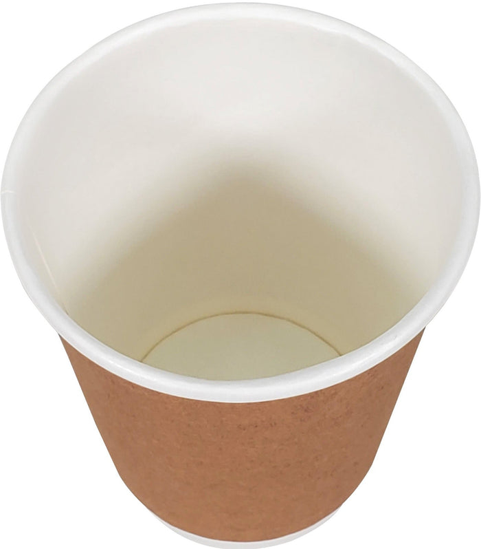 Morning Dew - 12 oz Hot Paper Cup - Double Wall - White - D-H12W