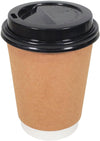 Morning Dew - 8 oz Tall Hot Paper Cup - Double Wall - White - D-H8TW