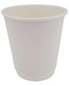 Morning Dew - 10oz Squat Hot Paper Cup - Double Wall - White - D-H10SW