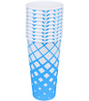 Morning Dew - 22oz Cold Paper Cups - Ice Blue Print - CPC22R