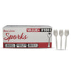 Value+ - Plastic Sporks - White - Bulk - B1005