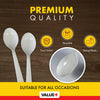 Value+ - Heavy - Plastic Soup Spoons - White - Ind. Wrapped - WP2004