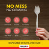 Value+ - Plastic Sporks - White - Bulk - B1005