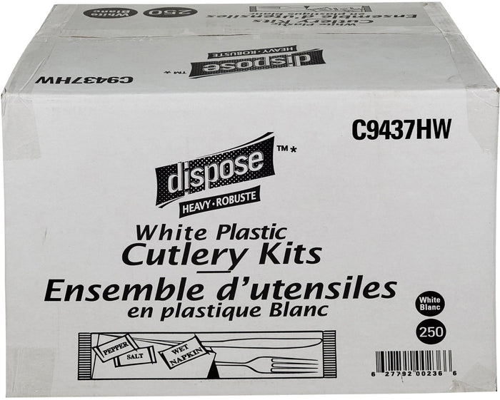 Value+ - Cutlery Kit - K/F/WN/N/S&P - Heavy - White