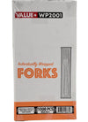 Value+ - Plastic Forks Heavy - White - Ind. Wrapped - WP2001