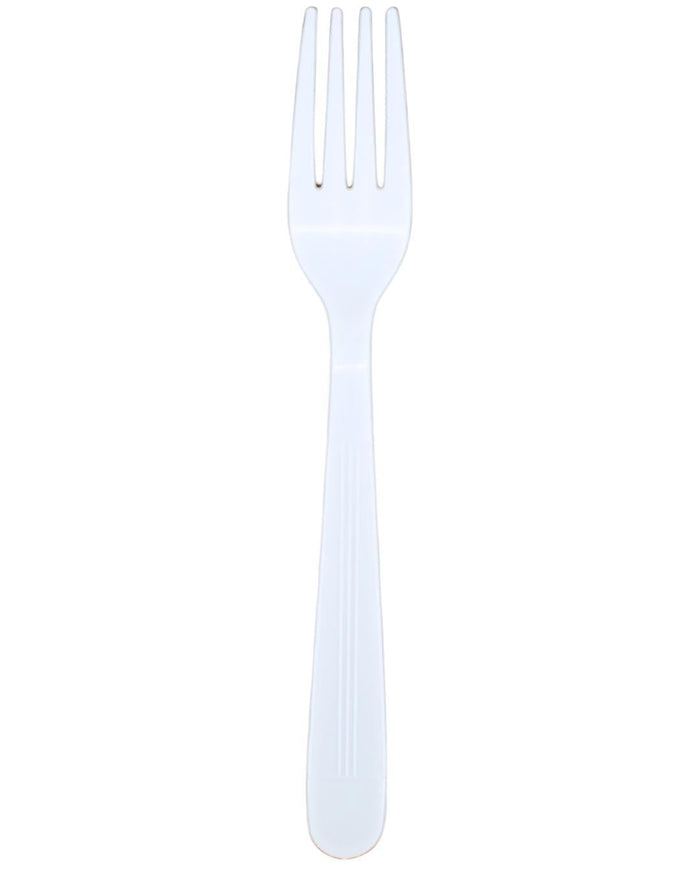 Value+ - Heavy - Plastic Forks - White - Retail Pack - RP2001