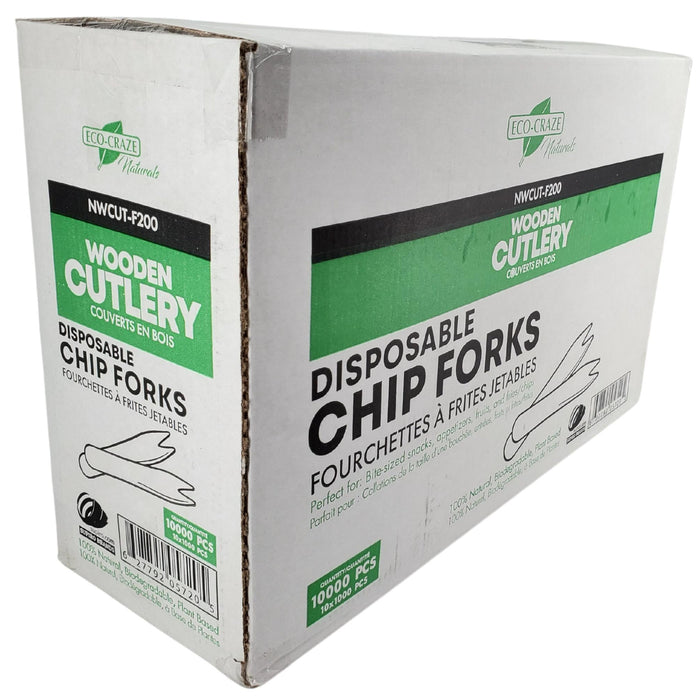 Eco-Craze - Wooden Fruit/Chip Fork - 85mm