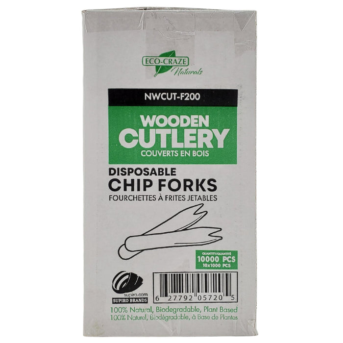 Eco-Craze - Wooden Fruit/Chip Fork - 85mm