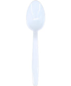Disposable White Plastic Teaspoons