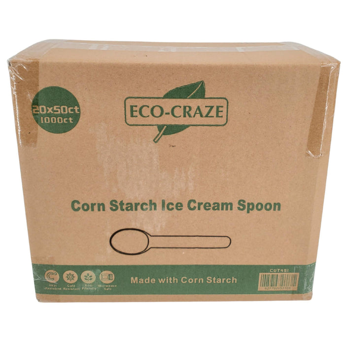 Eco-Craze - Corn Starch Ice Cream Spoon
