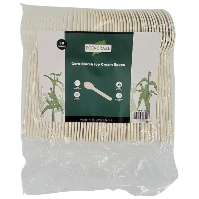 Eco-Craze - Corn Starch Ice Cream Spoon