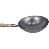 Chinese Wok Wood Handle 16
