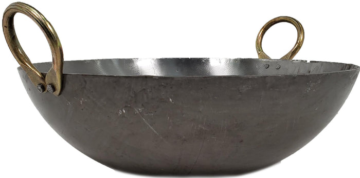 XC - Iron Wok (Kadai) - Flat #16 (42cm)