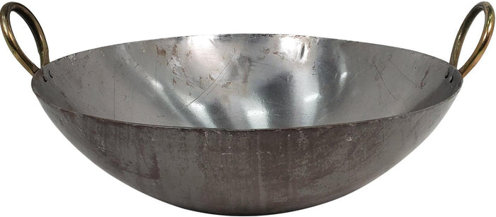 XC - Iron Wok (Kadai) - Flat #18 (48cm)