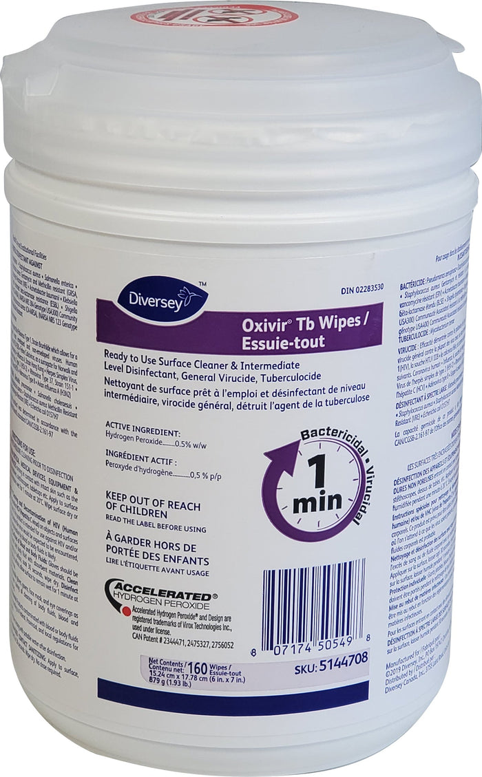 Diversey - Medical Grade - Disinfectant Wipes - 160ct
