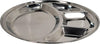 SS Meal Tray / Thali - 4 Compartment - Heavy 30cm