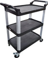 Spartano - Small (84*43*95 cm ) 3 Shelf Trolley, Black/Grey - 4896