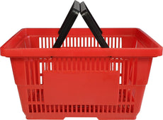 28L Shopping Basket - Plastic - Plastic Handle - XJL12