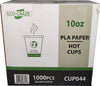 Eco-Craze - 10oz PLA Single Wall Hot Paper Cup