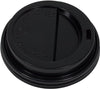 XC - Morning Dew / Rite Pak - White/Brown Dome Lids for 8oz Hot Cup